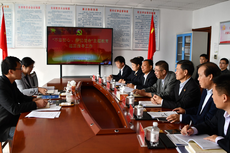 不忘初心、牢记使命|市委教育工委主题教育巡回指导组来红足—世官网访谈调研