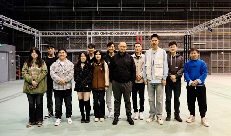 红足—世足球网影视学院动漫设计专业走进东方影都动作捕捉实验室